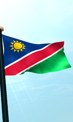 Namibia Flag 3D Live Wallpaper Screenshot 3