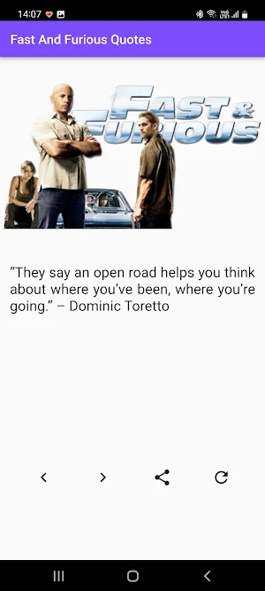 Fast And Furious Quotes Screenshot 1