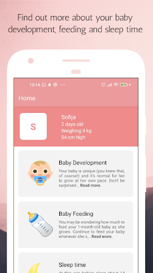 Sophia: Baby Tracker & Parent  Screenshot 1