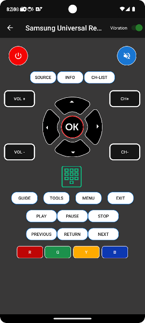 Universal Remote for samsung Screenshot 2