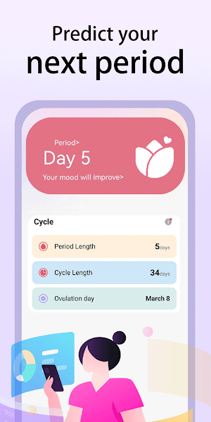 Period and Ovulation Tracker Screenshot 1