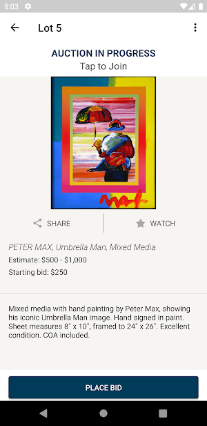 Blackwell Auctions Screenshot 3