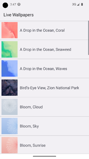 Live Wallpaper Picker Screenshot 2