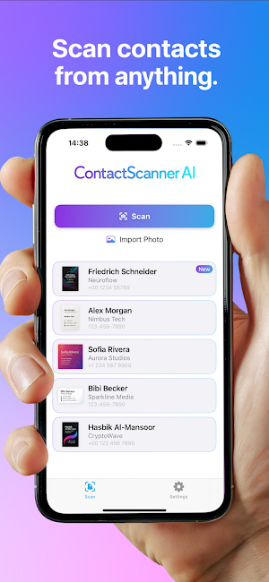ContactScanner AI Screenshot 0