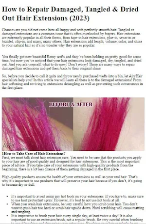 How to Repair Hair Extensions Screenshot 2