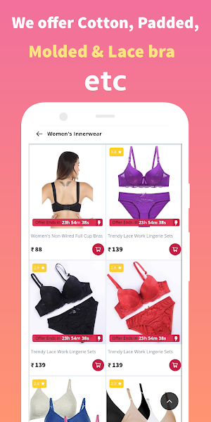 Bra Shopping App -Buy Lingerie Screenshot 1