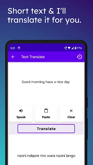 English To Sango Translator Screenshot 2