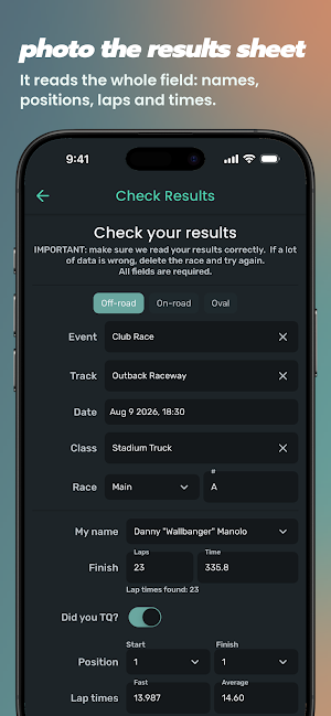 RC Report Card Screenshot 1