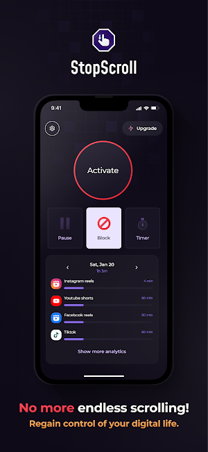 StopScroll: Block Shorts/Reels Screenshot 0