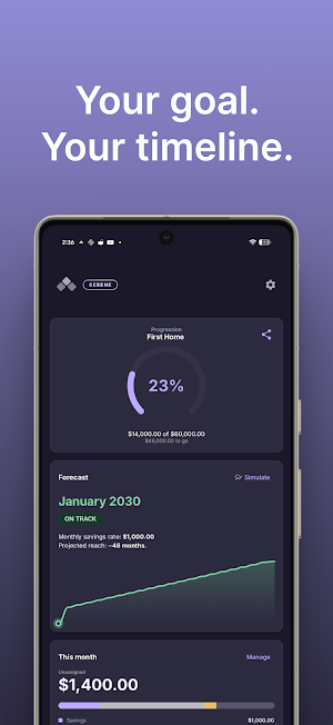 Sanko: Savings Goal Tracker Screenshot 0