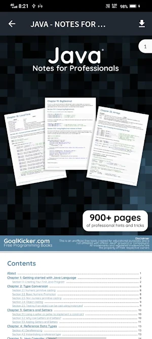 GoalKicker - Programming Books Screenshot 2