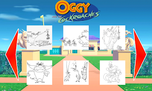 Super Oggy Coloring game Screenshot 0