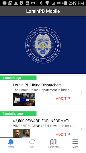 LorainPD Mobile Screenshot 0