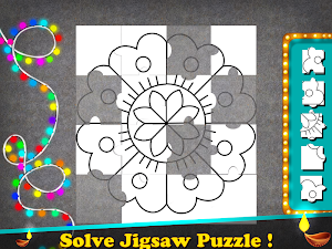 Diwali Rangoli Designs 2019 : Jigsaw Puzzle Screenshot 2