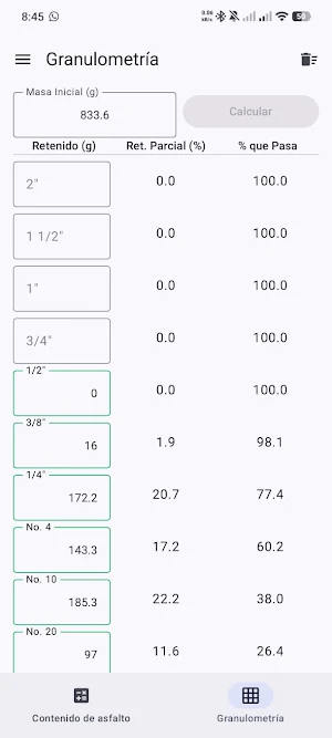 CaA Calc Screenshot 2
