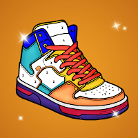 Sneakers Color By Number Book