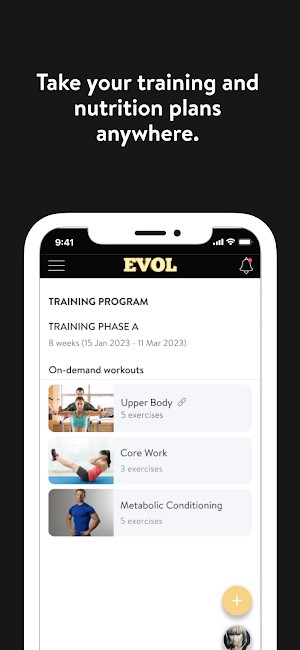 EVOL App Screenshot 2