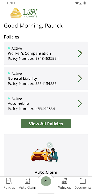 L&W Insurance Online Screenshot 1