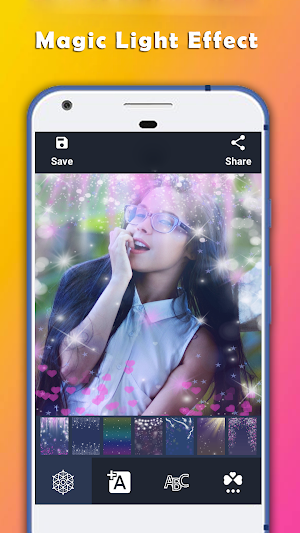 Magic Light Effects - Glitter Photos Maker Screenshot 0