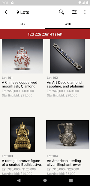 Oakridge Auctions Screenshot 2