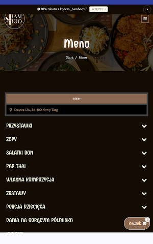 Bamboo Oriental Food Screenshot 2