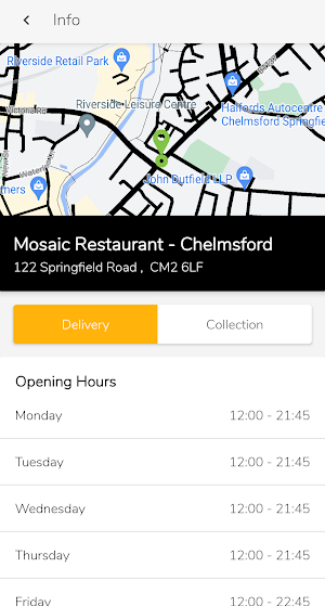 Mosaic Restaurant - Chelmsford Screenshot 3