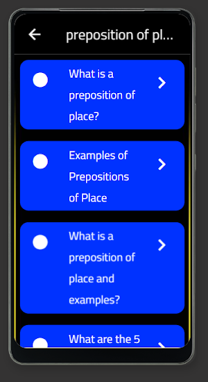 preposition of place Screenshot 1