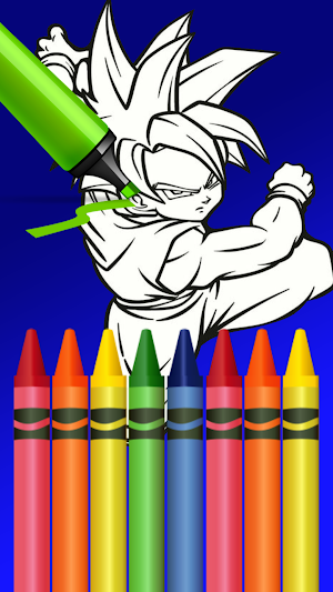 Ultra Instinct Coloring Book Screenshot 2