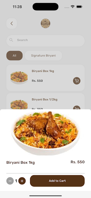 Signature Biryani and Shami Screenshot 3