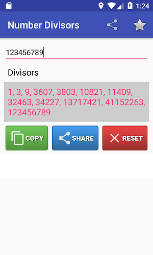 Number Divisors Screenshot 1