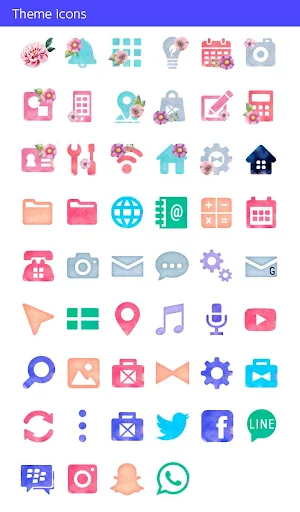 Skull Flowers Theme +HOME Screenshot 3