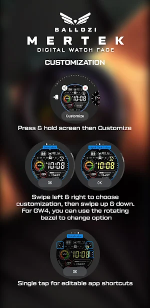 BALLOZI Mertek Watch Face Screenshot 3