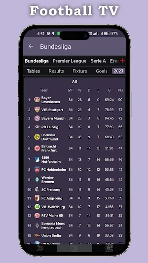 Live Football TV HD Streaming Screenshot 0