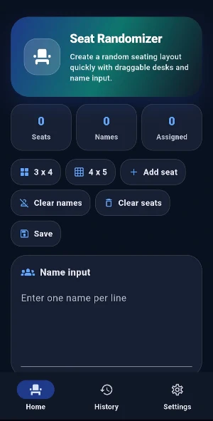 Random Seat Generator Screenshot 0