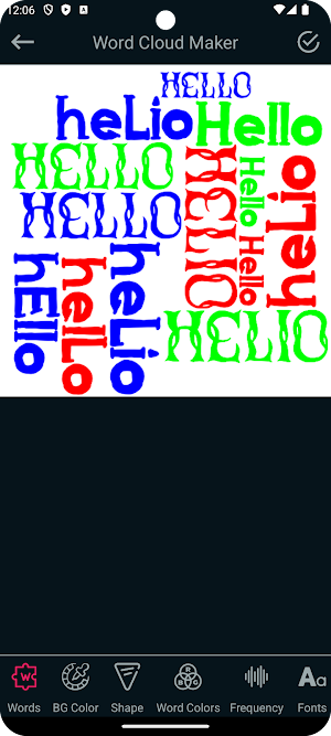 Word Cloud - Typo Effects Screenshot 0