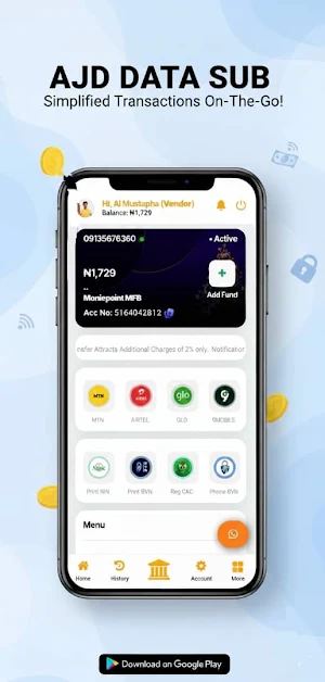AJD DATA SUB Screenshot 1