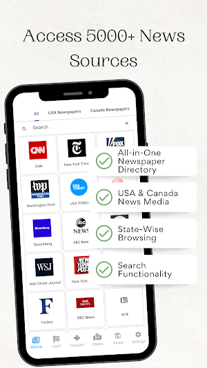 USA & Canada Newspapers & News Screenshot 0