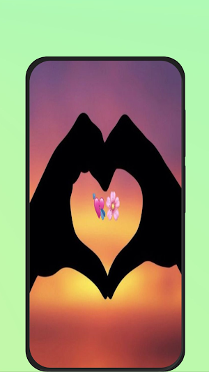 heart hand emoji Screenshot 0
