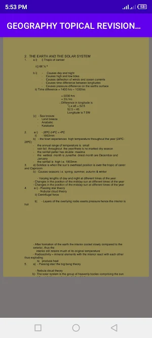 Geography questions and answer Screenshot 2