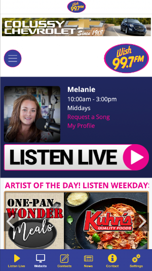 Wish 99.7 Screenshot 1