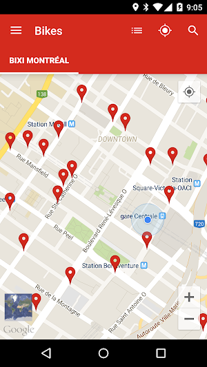 Montreal BIXI Bike - MonTrans… Screenshot 2