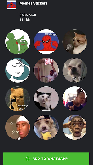 Animated Meme Stickers For Wha Screenshot 0