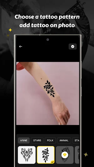 Tattoo App - pic stickers Screenshot 2
