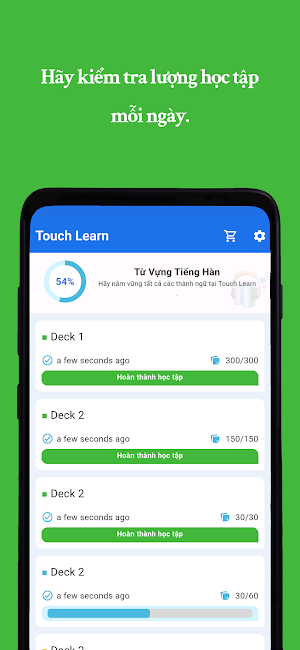 TouchLearn Tiếng Hàn Sơ Cấp Screenshot 3