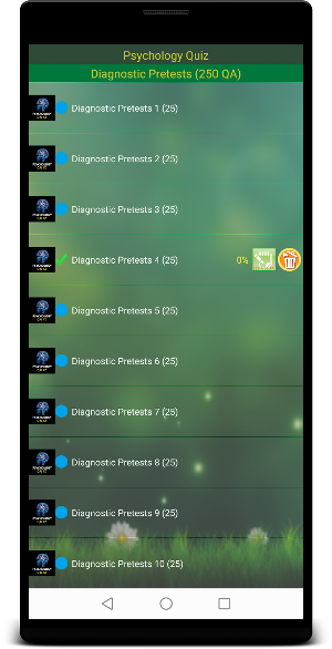 Psychology Quiz Screenshot 1