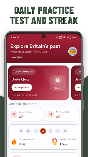 Britain History Quiz Practice Screenshot 0