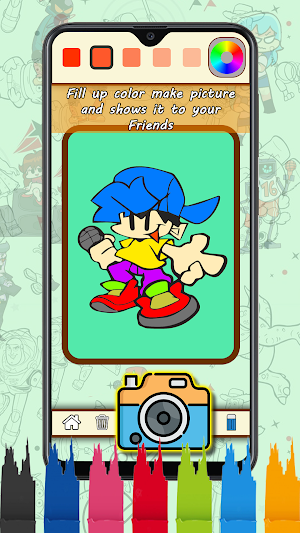 Friday Funkin Coloring Book Screenshot 1