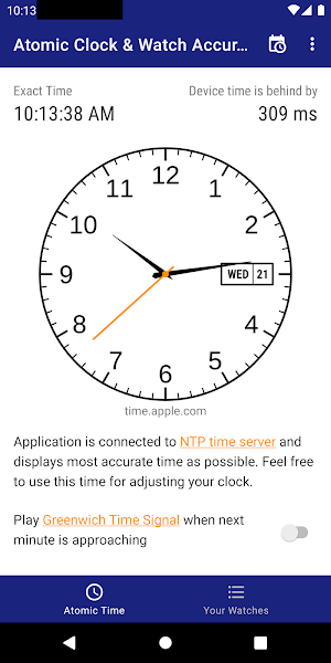 Atomic Clock & Watch Accuracy Tool (with NTP Time) Screenshot 0