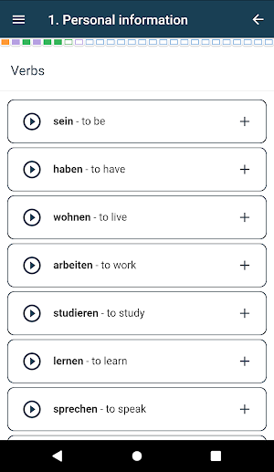 German vocabulary part 1 Screenshot 3
