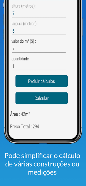 Tamanho da Construção Screenshot 1